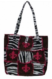 Patch Work Tote Bag-BHP9002 /RED